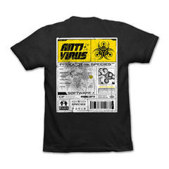 ANTIVIRUS BLACK T-SHIRT