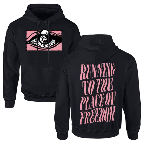 Eyes Pull-On Black Hoodie